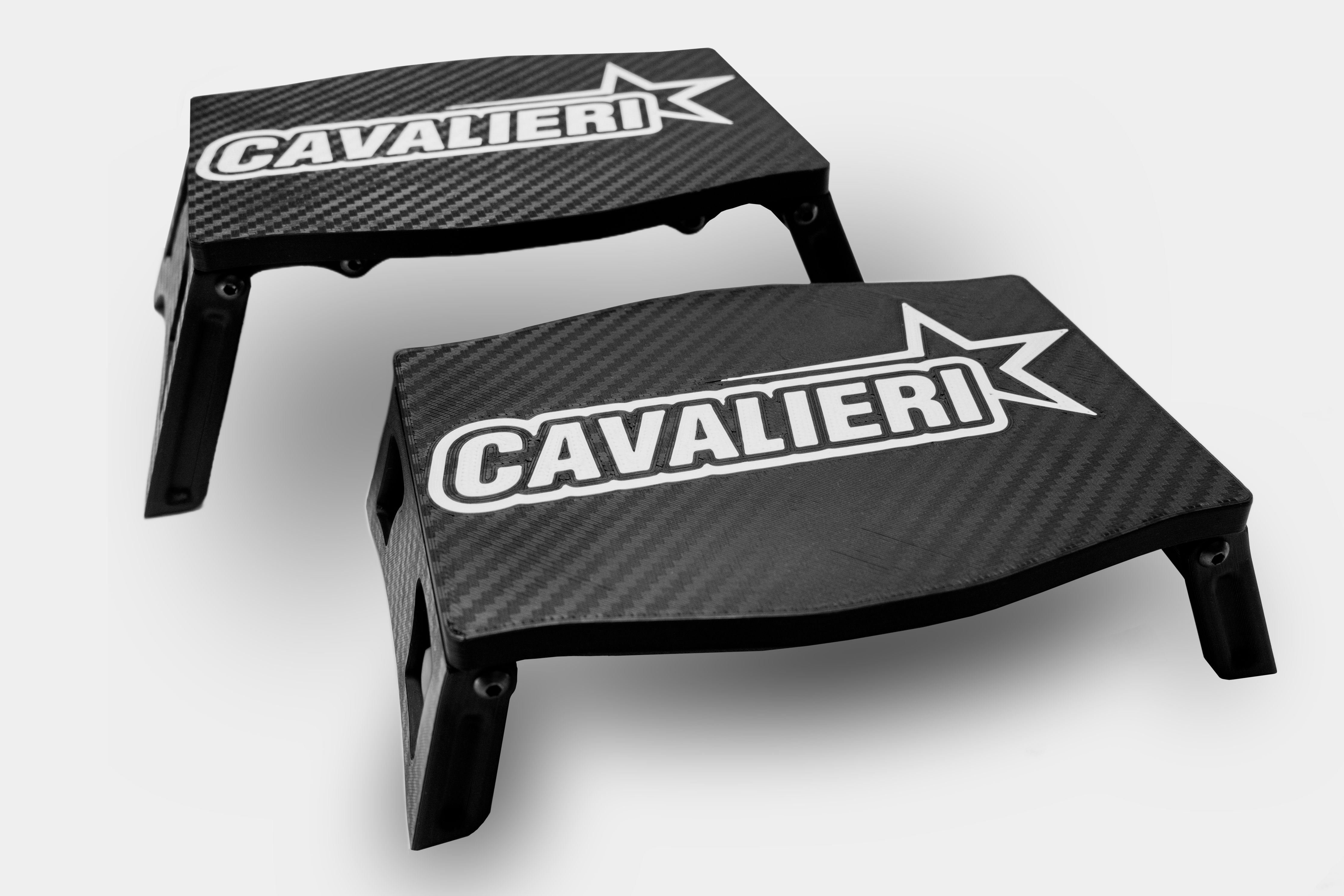 RC Carbon Cavalieri 3D-Printed Car Stand foldable