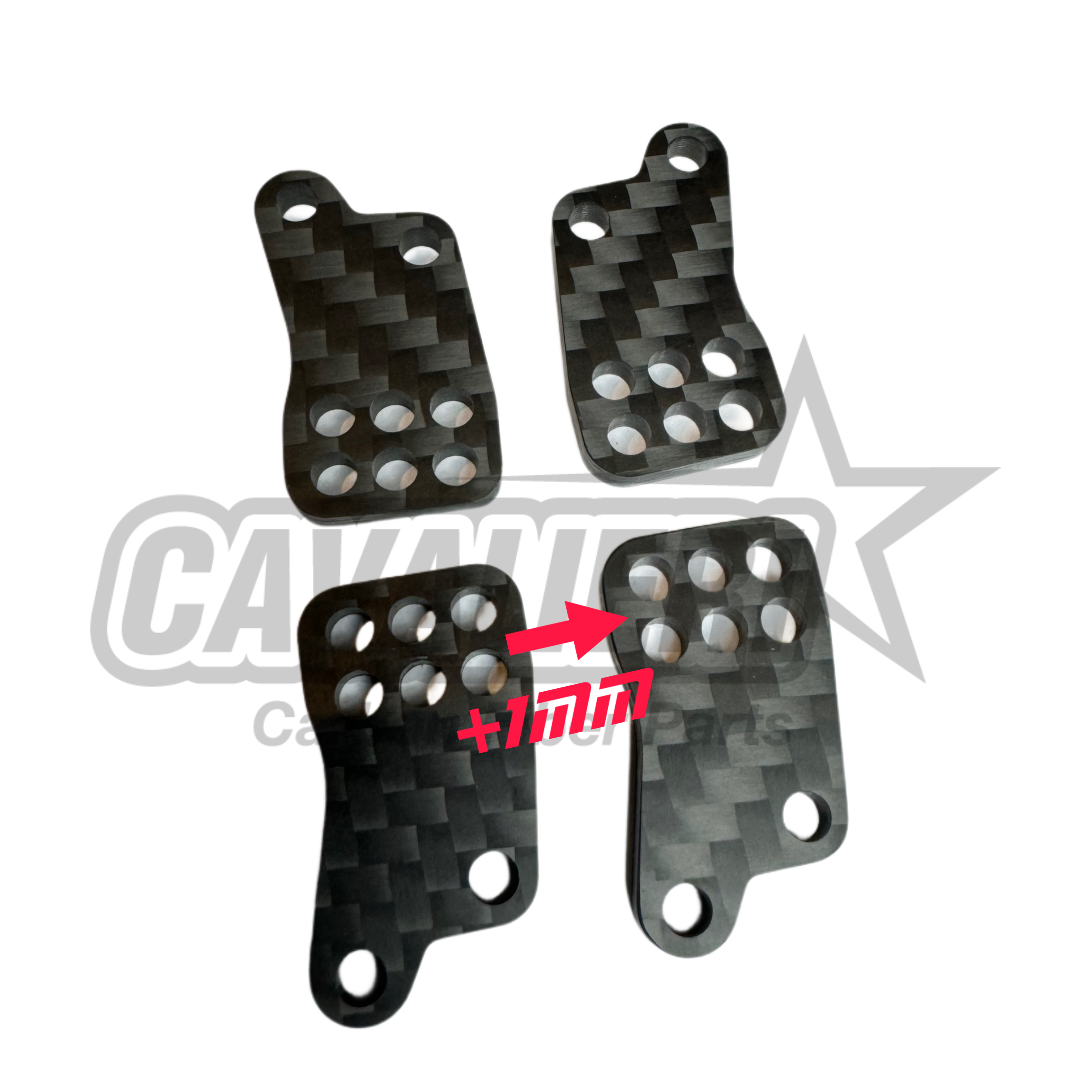 Team Associated RC 8B4.1 Rear Upper Wishbone Bracket Kit +1mm
