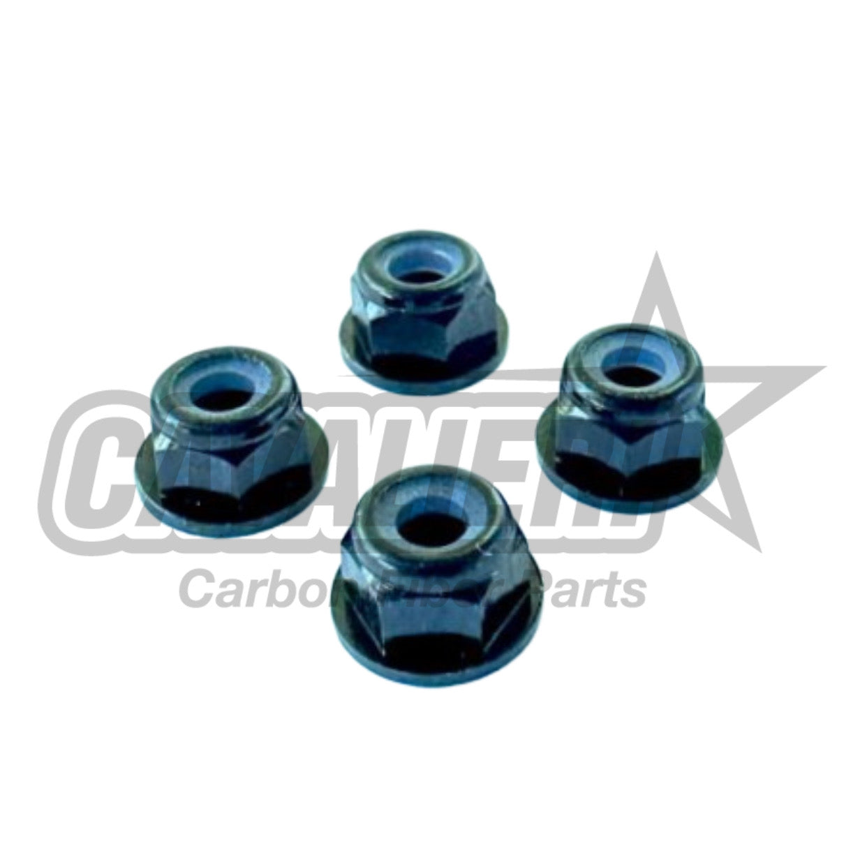 M3 Self-locking Nut with Flange Kit 4 Pieces (Alu) -Blue&Green&Pink&Red&Orange&Black