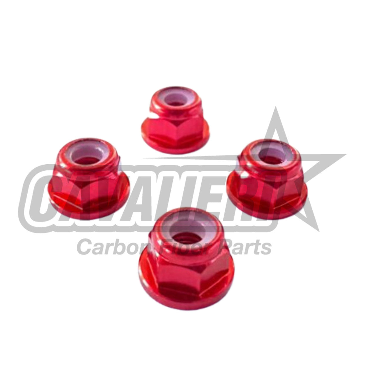 M3 Self-locking Nut with Flange Kit 4 Pieces (Alu) -Blue&Green&Pink&Red&Orange&Black