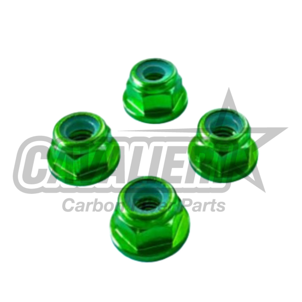 M3 Self-locking Nut with Flange Kit 4 Pieces (Alu) -Blue&Green&Pink&Red&Orange&Black