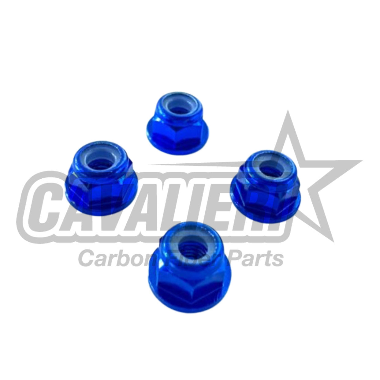 M3 Self-locking Nut with Flange Kit 4 Pieces (Alu) -Blue&Green&Pink&Red&Orange&Black