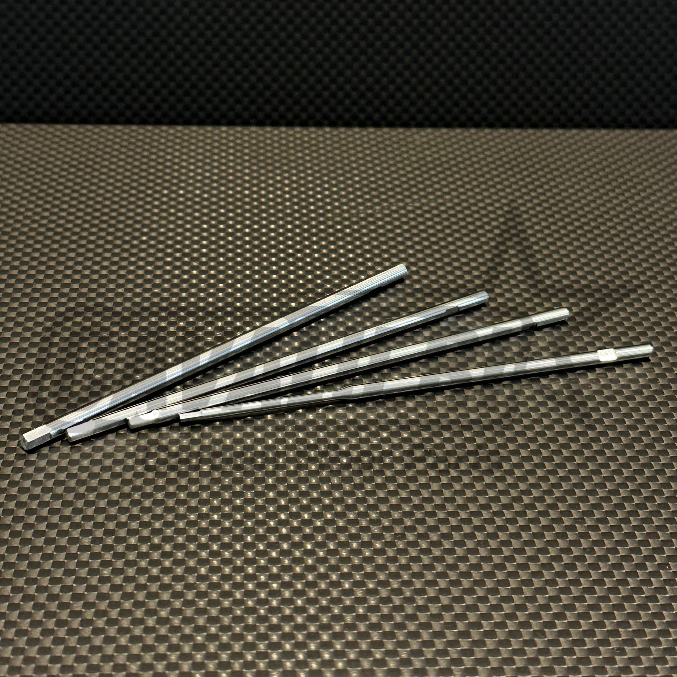 RC Carbon Cavalieri Tool Kit Chrome Coated Tip Hex 1.5/2.0/2.5/3.0mm 100mm 4pcs