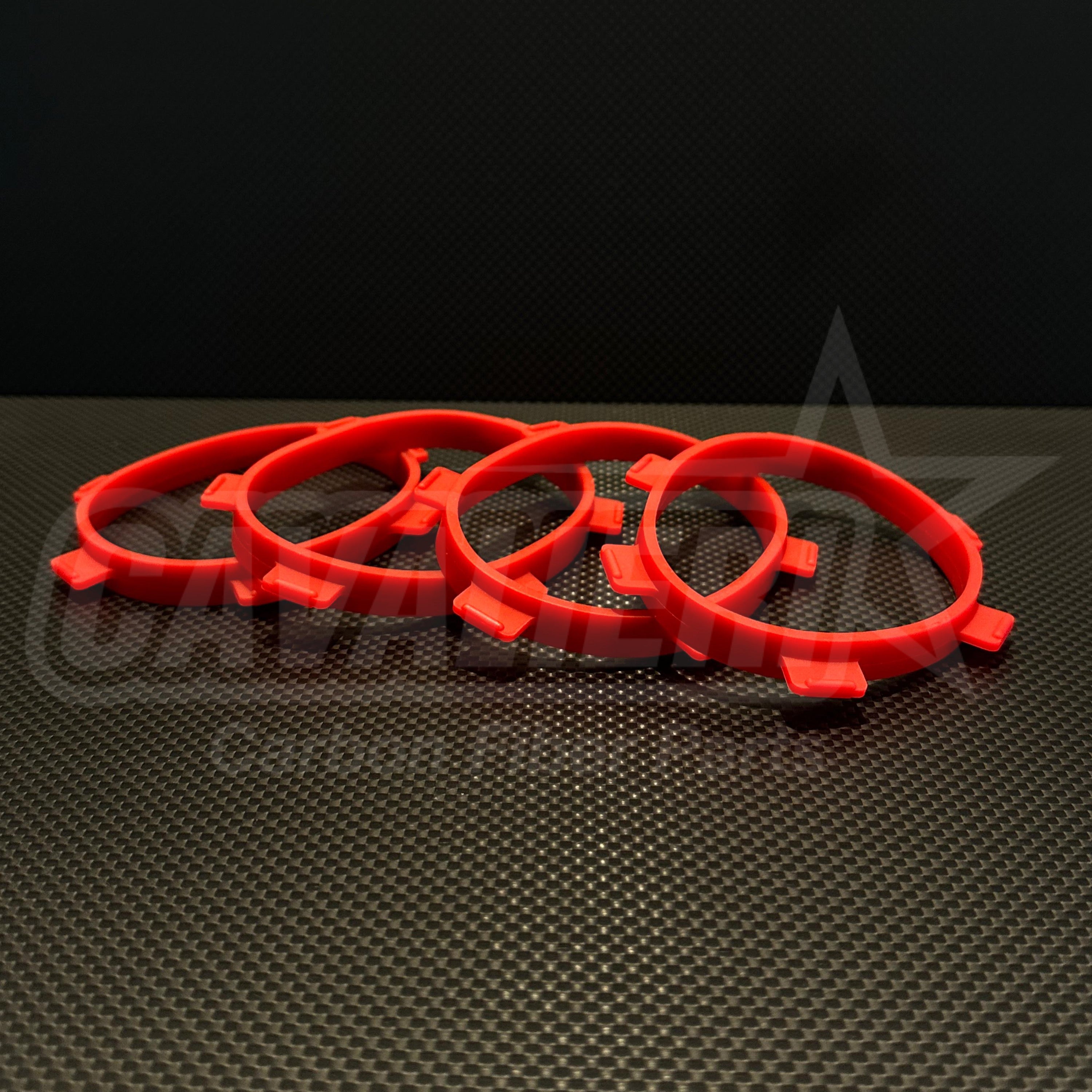 RC Carbon Cavalieri RC Stick Tire Ring Kit for gluing Bands fit 1/8 Buggy 1/10 Short-course Scale 4pcs