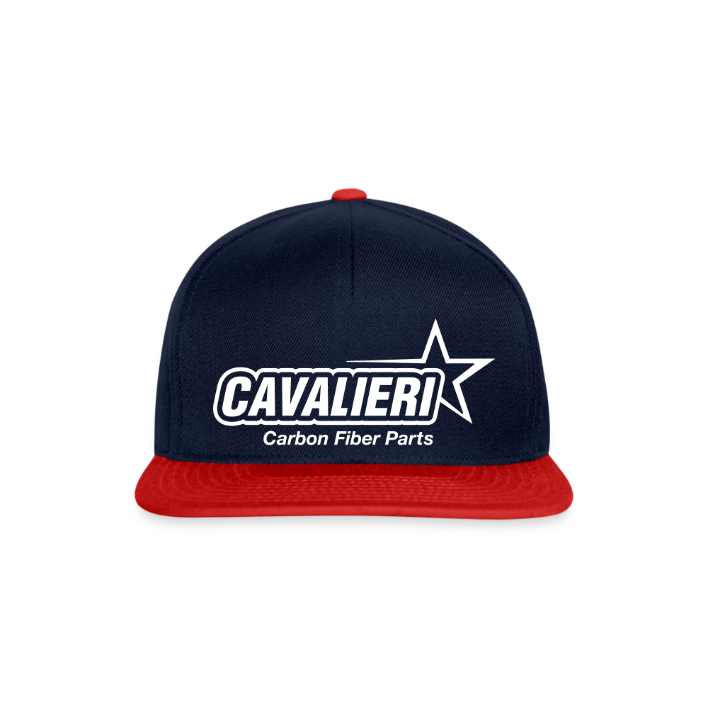 Snapback Cap - Navy/Rot