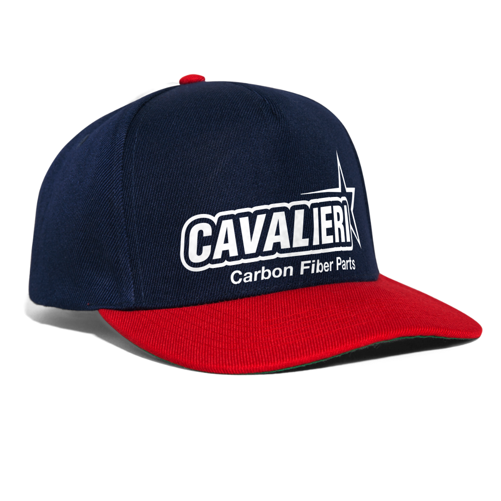 Snapback Cap - Navy/Rot