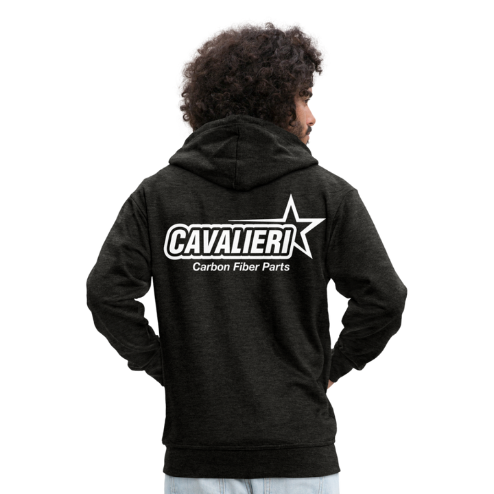 Men's Premium Hooded Jacket - charcoal grey