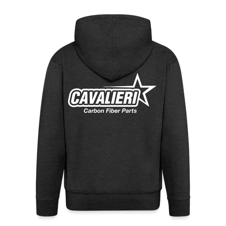 Men's Premium Hooded Jacket - charcoal grey