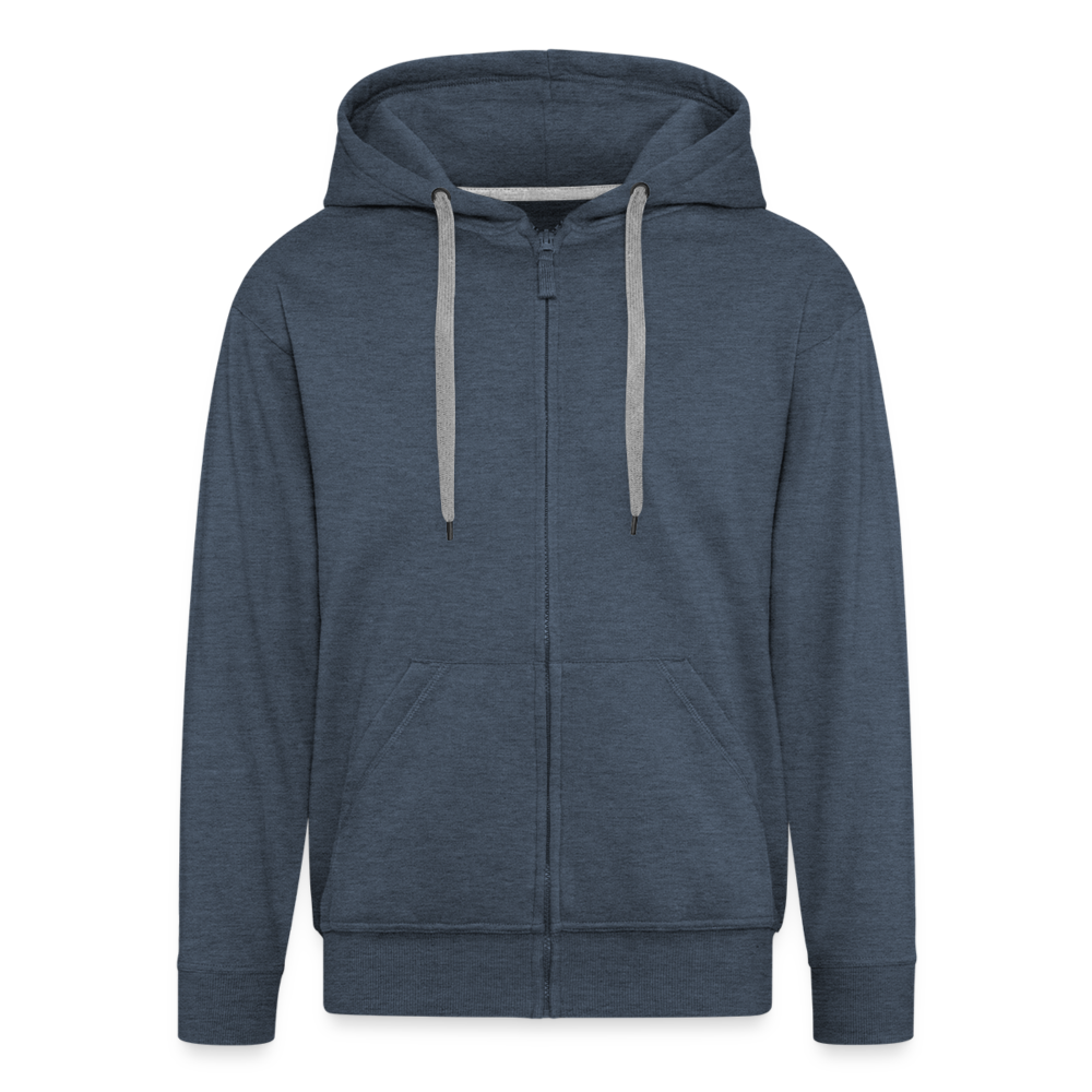 Men's Premium Hooded Jacket - heather denim