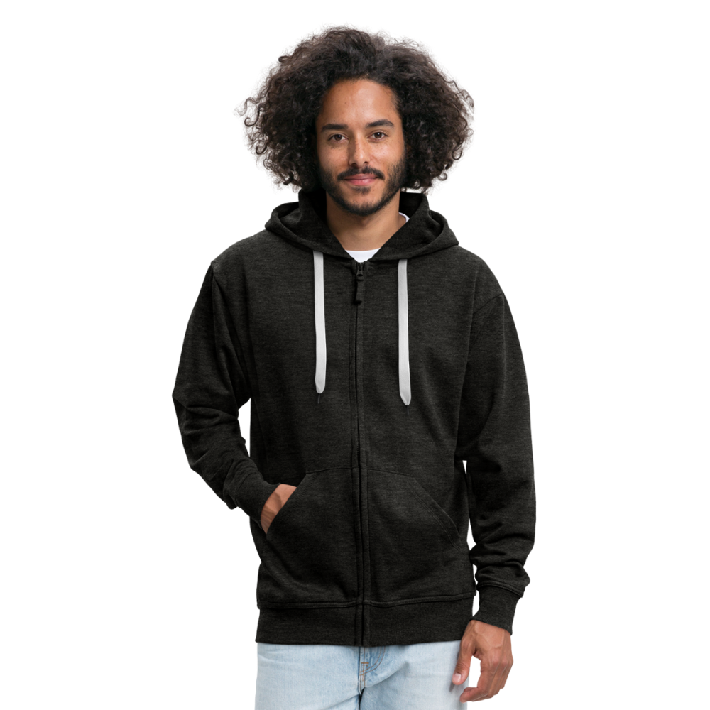 Men's Premium Hooded Jacket - charcoal grey