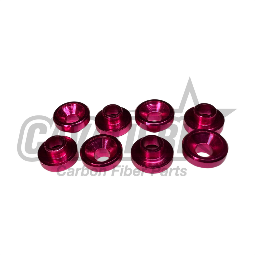 M3 Servo Washer Kit 8 Pieces -Red - Blue - Black -Purple - Pink - Green - Orange
