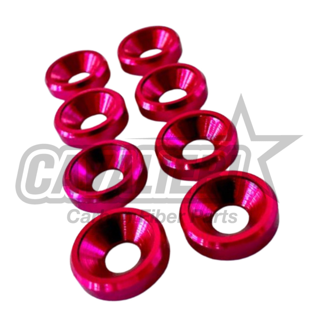 M6 Anodized Aluminum Conical Washers - Countersunk Flat Head Screw Bolt Gaskets (Pack)