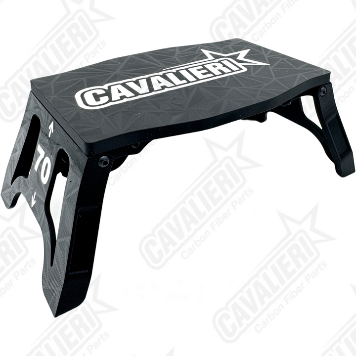 RC Carbon Cavalieri 3D-Printed Car Stand foldable V2