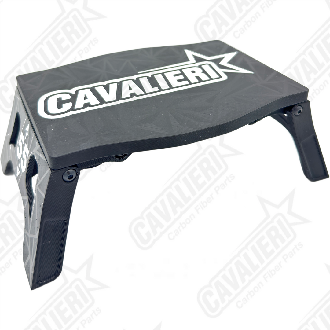 RC Carbon Cavalieri 3D-Printed Car Stand foldable V2