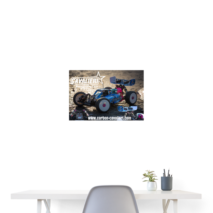 RC Carbon Cavalieri Poster 24" x 16" (60x40 cm) - white