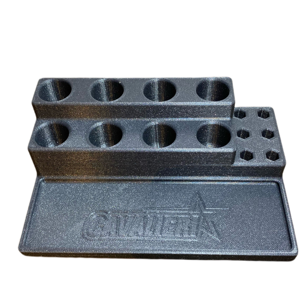 RC Carbon Cavalieri Screwdriver Organizer 3D-Printed Black