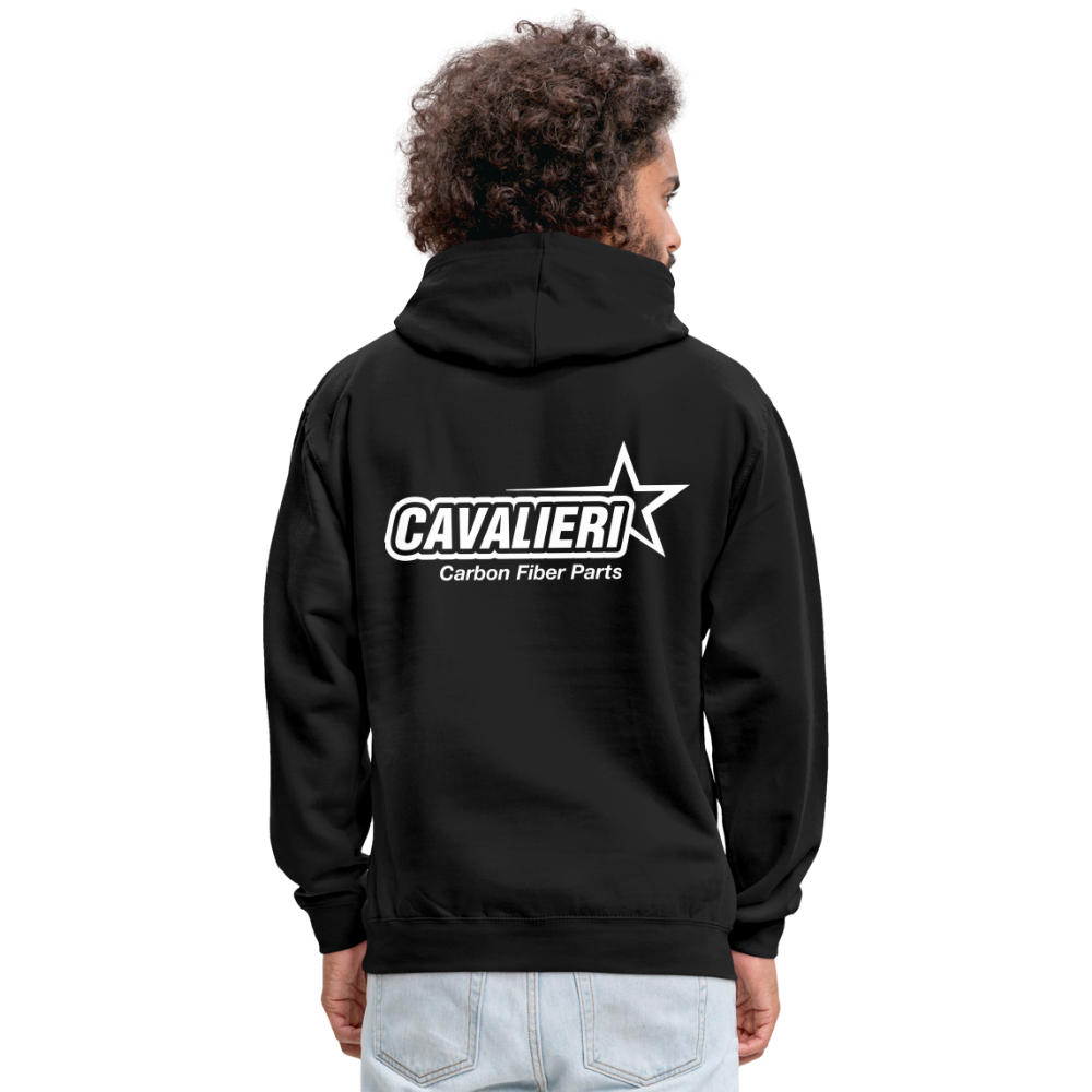 Contrast Colour Hoodie - Schwarz/Rot