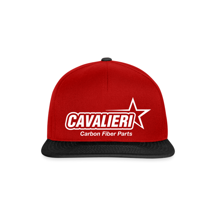 Snapback Cap - Rot/Schwarz