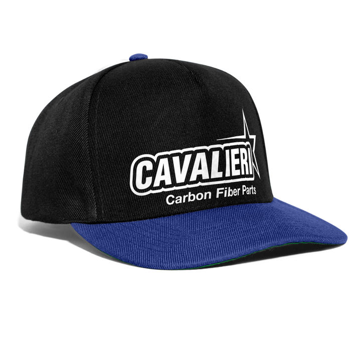 Snapback Cap - Schwarz/Königsblau