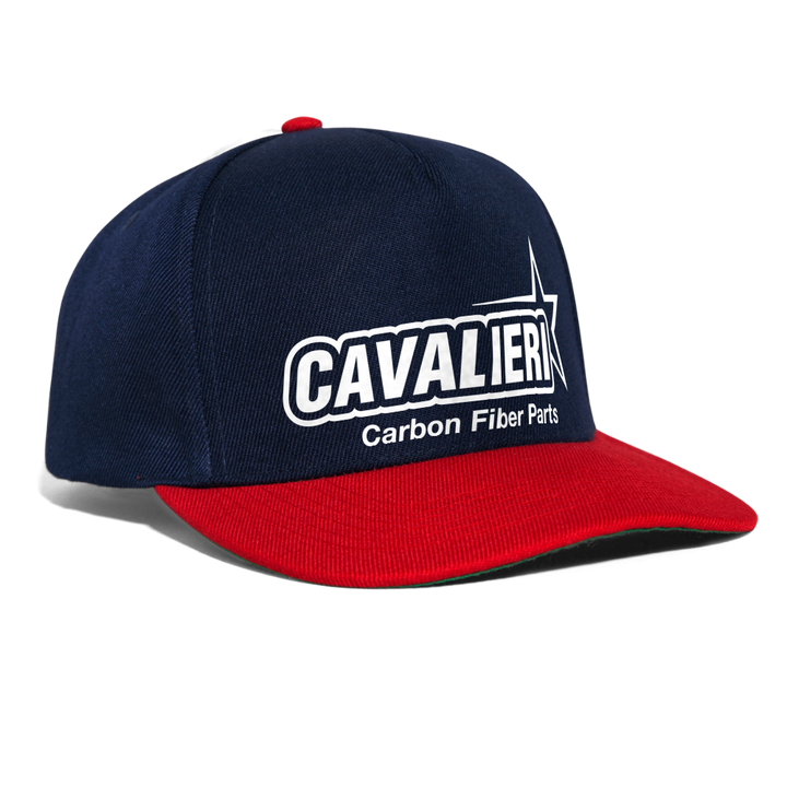 Snapback Cap - Navy/Rot